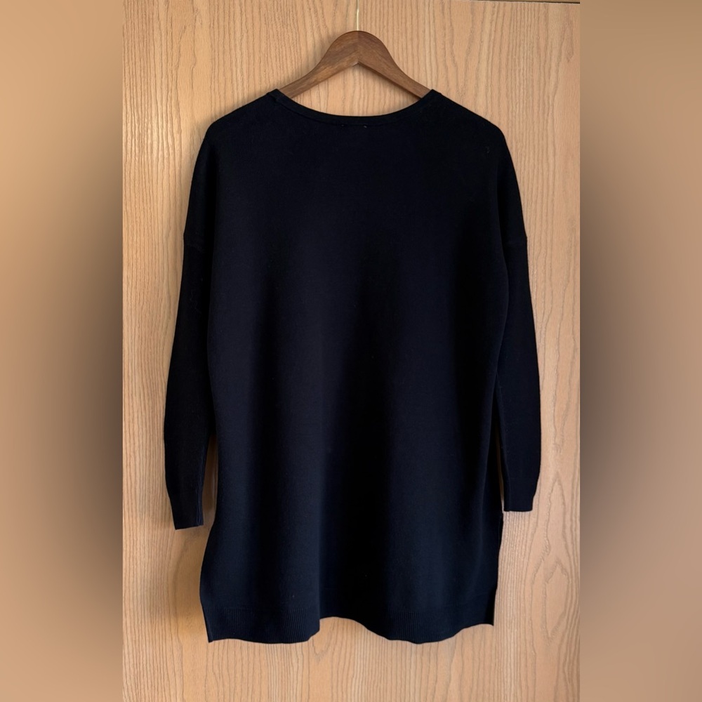 CAbi | Women’s Small | Black Leo Lion Graphic Knit Tunic Sweater Long Sleeve - Picture 2 of 10